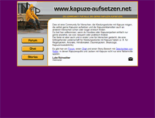 Tablet Screenshot of kapuze-aufsetzen.net